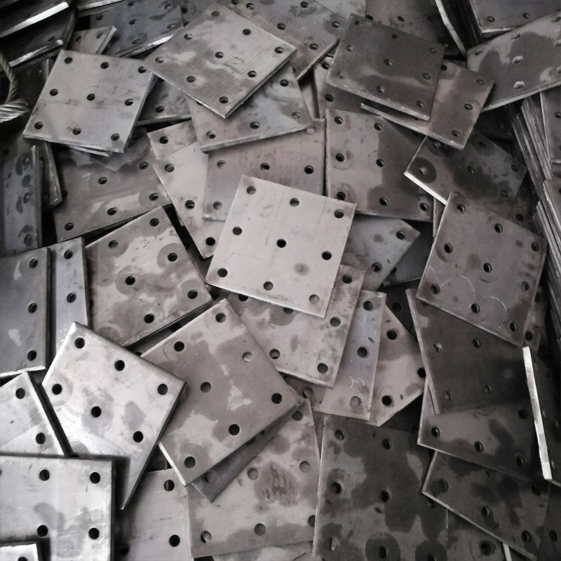 Hot-Dip Galvanized Welded Embedded Steel Plate Bridge Steel Structure Embedded Plate Special-Shaped Steel Plate Can Be Processed for Curtain Wall Embedded Parts