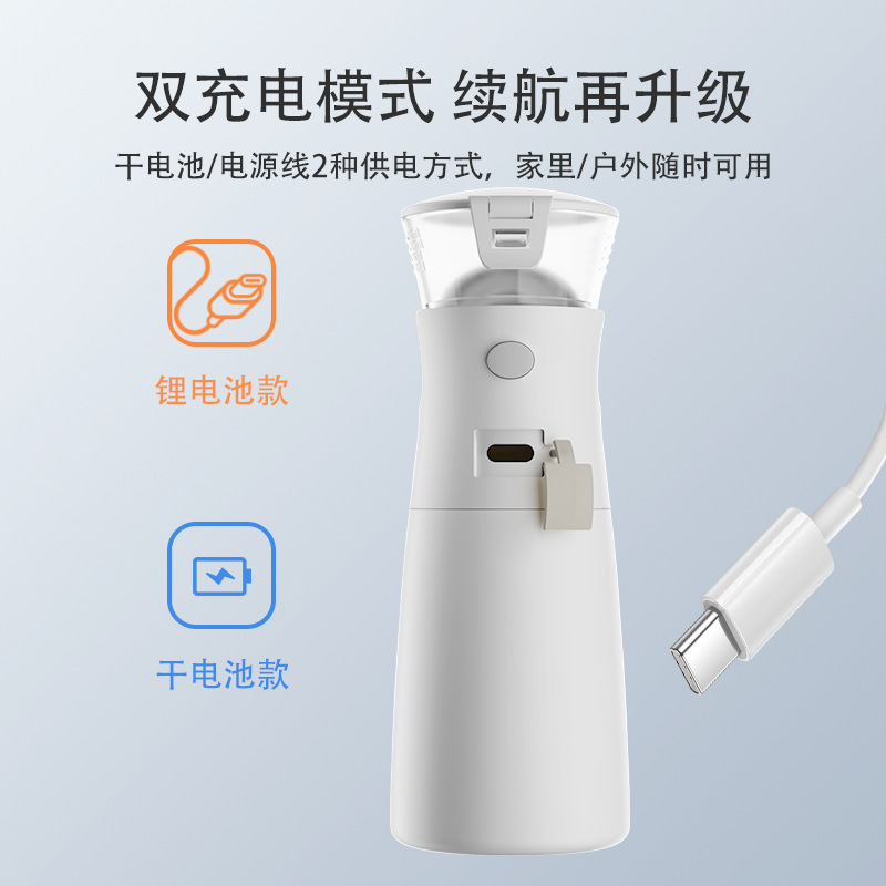 Portable Electric Ultrasonic Atomizer Household Medical Grade Mask Children's Medicine Adult Elderly Phlegm Electronic Atomizer