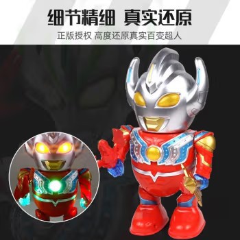 Lantern dancing Superman robot light walking singing children's toy model dancing Superman Lantern