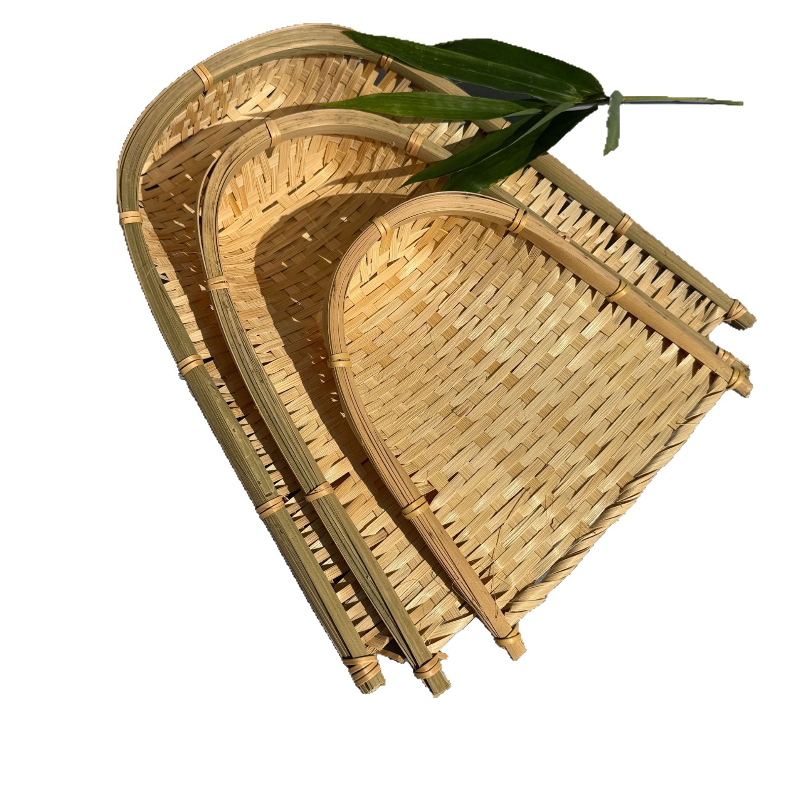 Bamboo Woven Dustpan Mini Woven Decorative Props Hotel Dustpan Agricultural Dustpan Trendy Small Open Dustpan