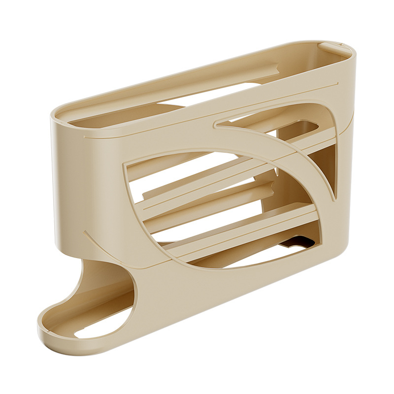 Japanese-style refrigerator egg storage box side door storage kitchen artifact automatic slide position filling roll eggs multi-layer large capacity