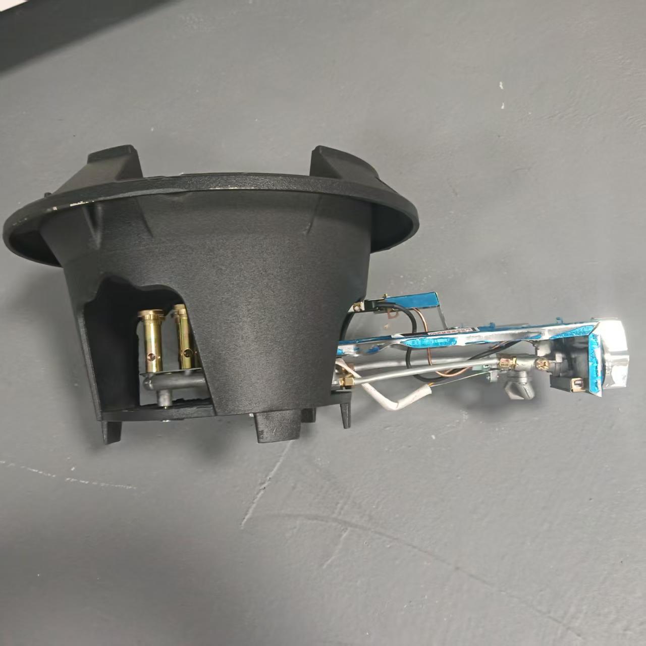 Commercial 12-Burner Direct Injection Low-Pressure High-Flame Stove for Cooking, Liquefied Gas Stove with Automatic Shut-Off and Low-Pressure High-Flame Protection