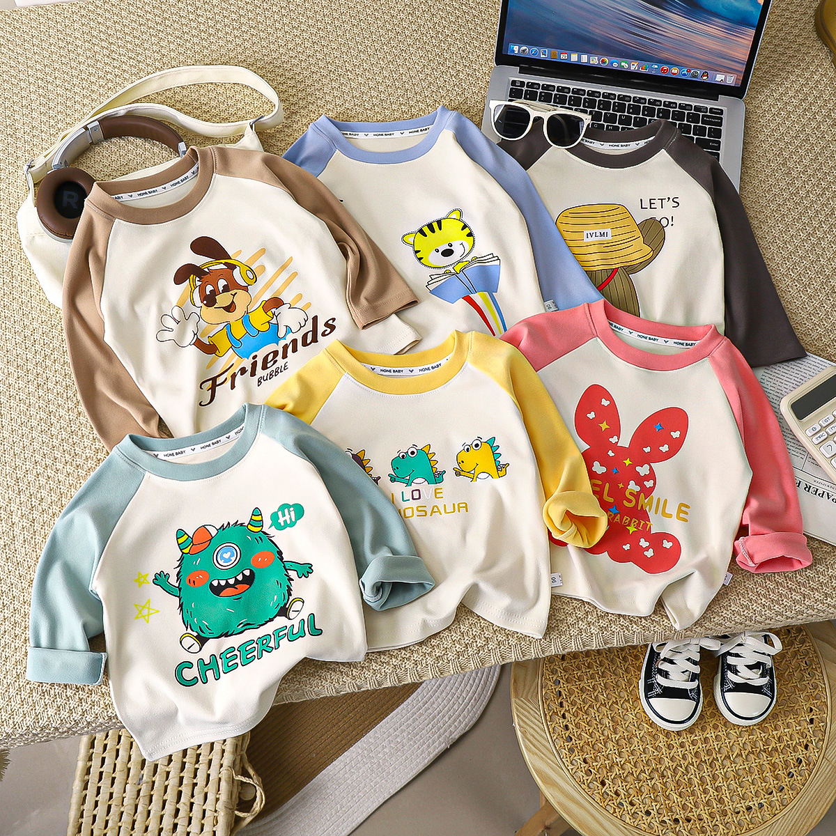 Термобелье для детей, длинный рукав, осень-зима, футболка для мальчиков и девочек, теплая одежда для малышей и детей