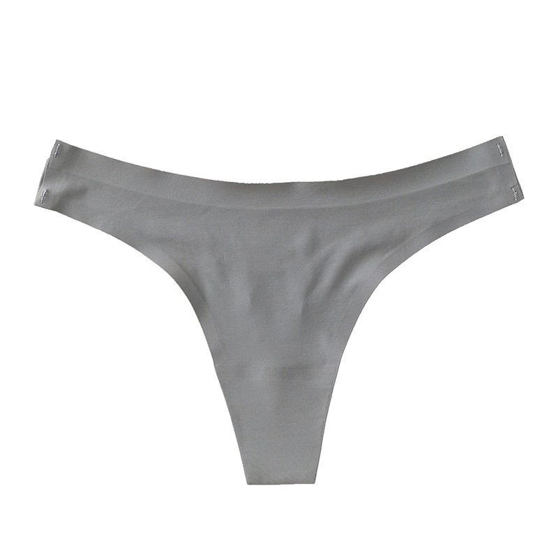 Foreign trade women's underwear sexy transparent ice silk Low Waist Seamless women's briefs thong