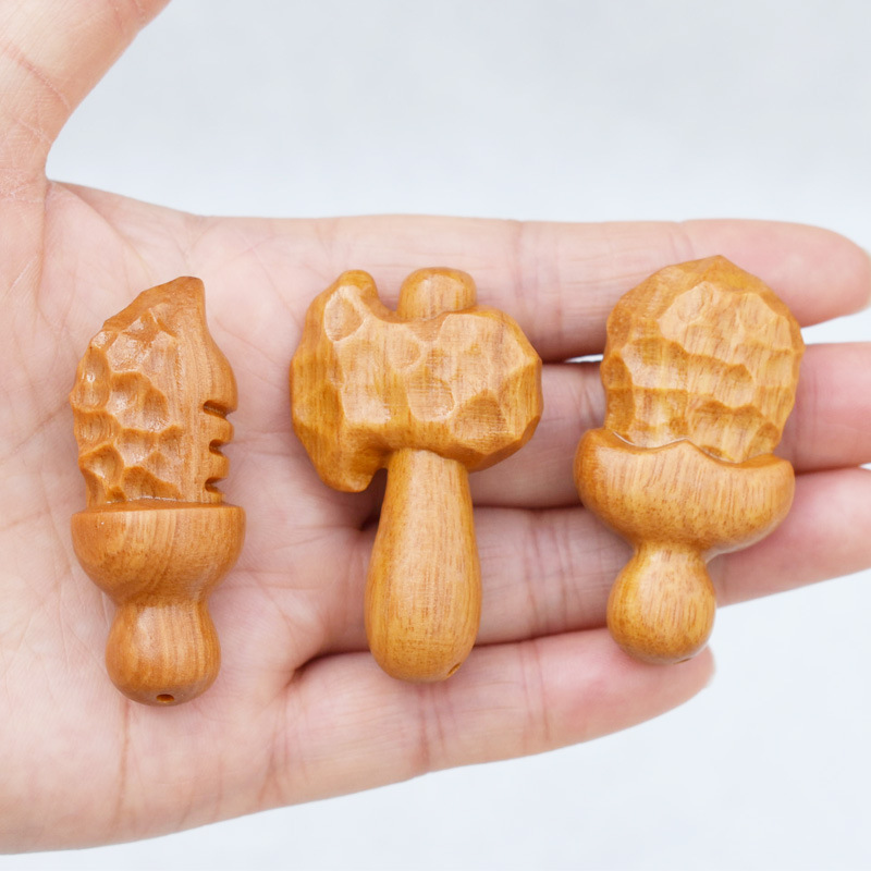 Knife Ax Sword Barbie Sandalwood Hammer Pattern diy Accessories Jewelry Pendant Keychain Car Bag Hanging Cultural Toy Creative Crafts