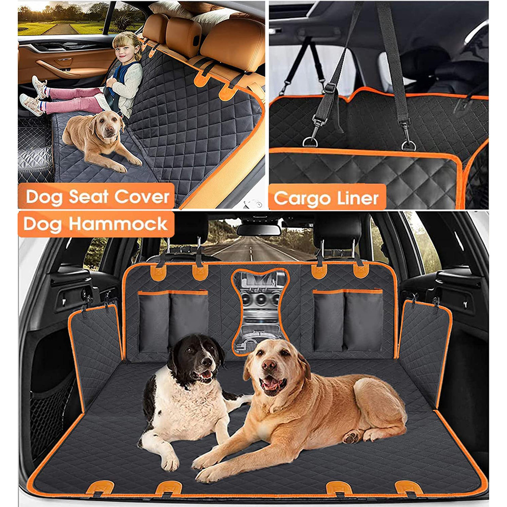 Cross-Border Pet Car Mat Waterproof Protection Car Rear Seat Mat Dog Mat Anti-Dirty Anti-Bite Anti-Slip Pet Car Mat