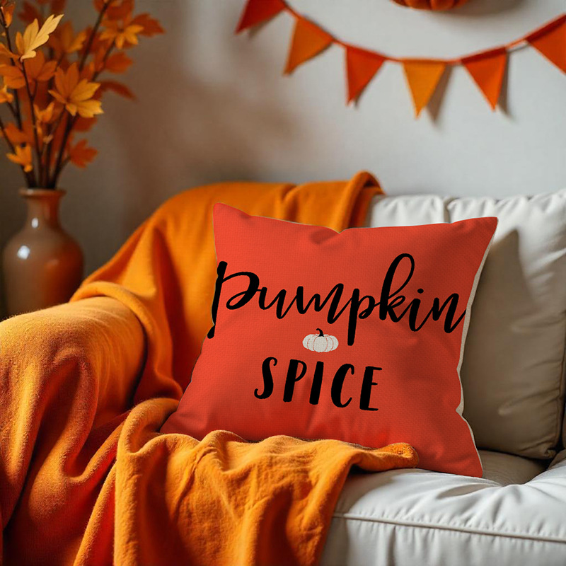 Amazon Cross-Border Hot Selling Autumn Harvest Pumpkin Pillowcase Factory Direct Sale