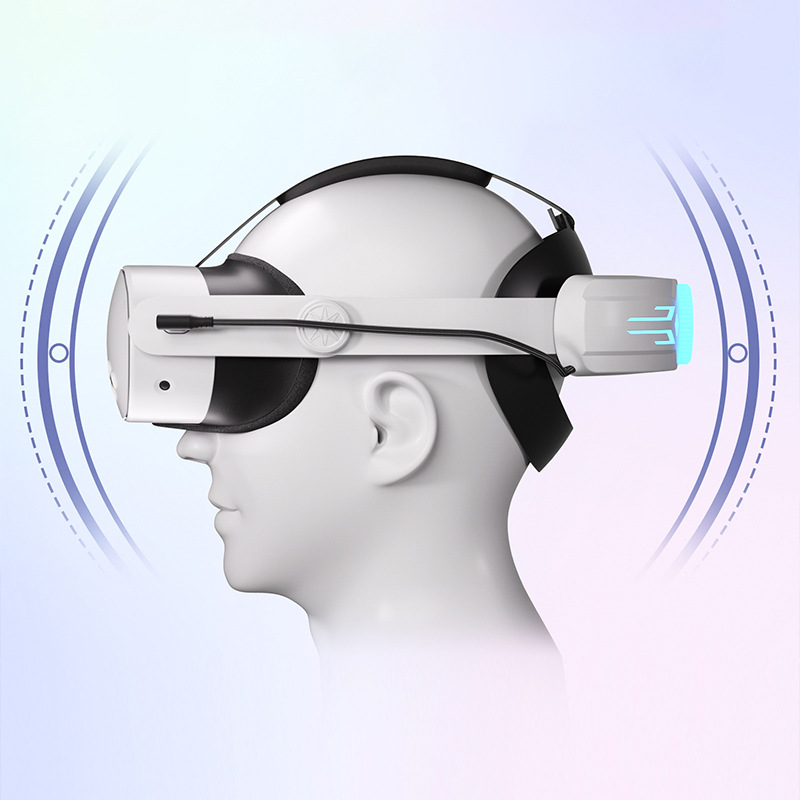 Cross-border in stock Quest3/3S charging headset VR accessories replacement adjustment S electric competition headset decompression