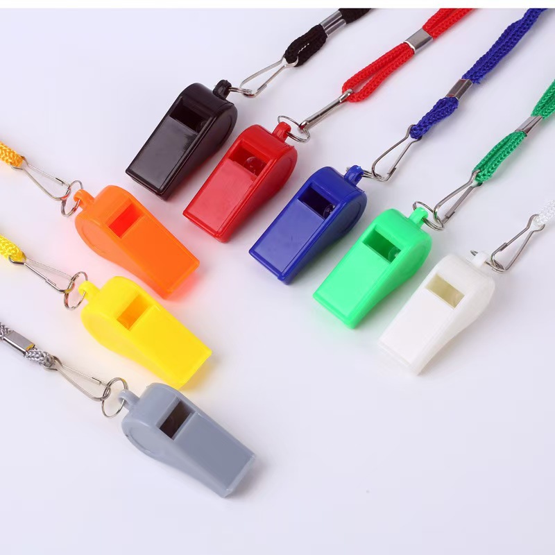 Plastic whistle high quality ABS plastic whistle outdoor sports training referee 6 words whistle cheer whistle
