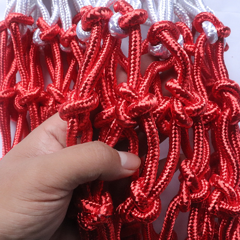 Basketball Net Foreign Trade Cross-Border Game Training Basketball Rack Net Thickened Nylon Rope Net Outdoor Sports Polyester Basketball Net
