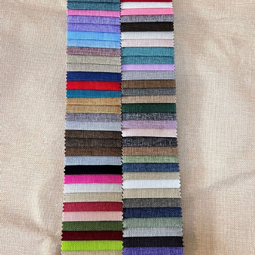 Customized Imitation Linen Fine Linen Raw Fabric Coated Laminated Link Passed Inditex Factory Inspection