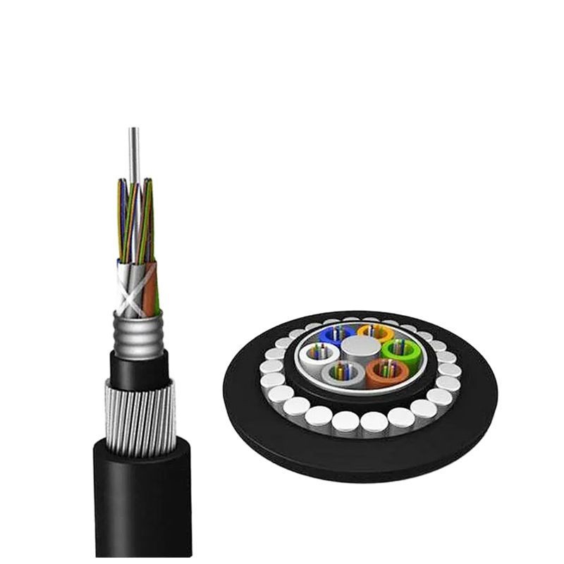 Super Strong Anti-Rat Bite Outdoor Gyta33 Gyta34 12 24 36 48 Core Armored Optical Fiber Cable