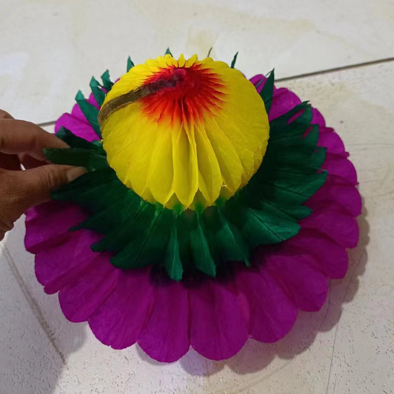 Xinpeng Funeral Supplies Peach Pomegranate in Copying Paper Various Paper Products Mid-Autumn Fold Tower Paper Peach