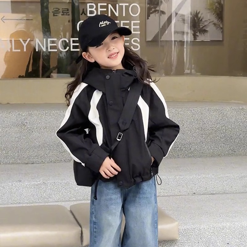 Girl's Charge Clothes Three-in-One Detachable Coat Spring and Autumn 2024 New Children's Big Boy Girl's Autumn and Winter suit