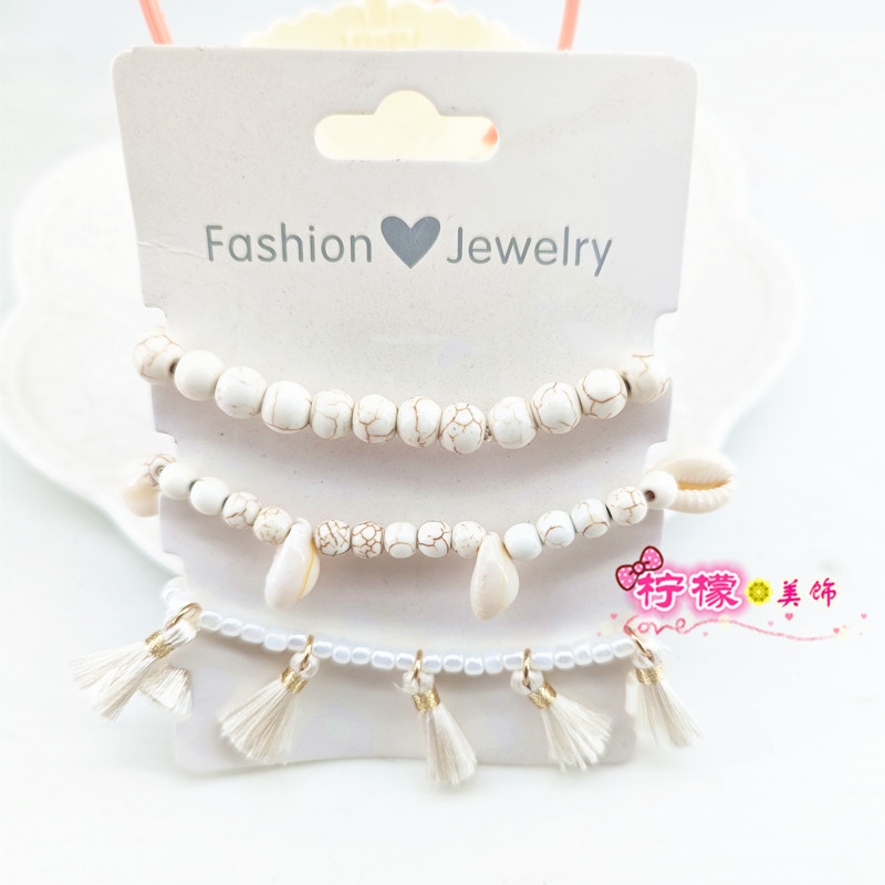 Популярные аксессуары в стиле океана с имитацией жемчуга и ракушками