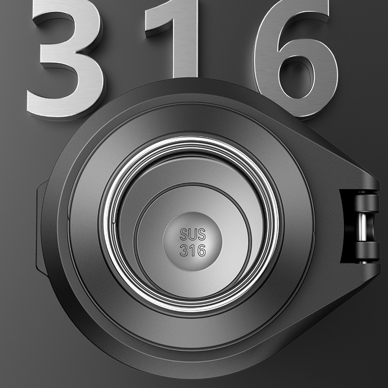 316 Ultra-Large Capacity Stainless Steel Travel Pot for Home Use, High-End Car-Mounted Outdoor Portable Extra-Long All-Steel Thermos Pot