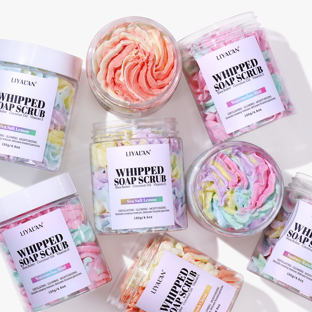 Скраб из взбитого мыла, увлажняющий, на заказ