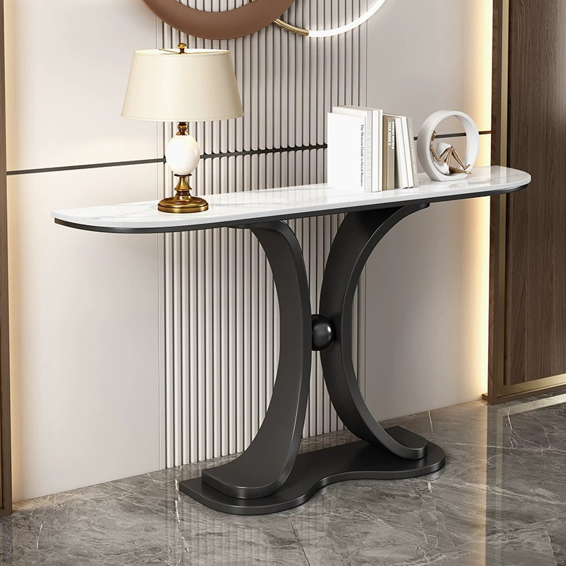 Entrance Cabinet Light Luxury Rock Board Entrance Table Simple Wall Entrance Table Entrance Corridor Living Room Balcony Modern End View Table