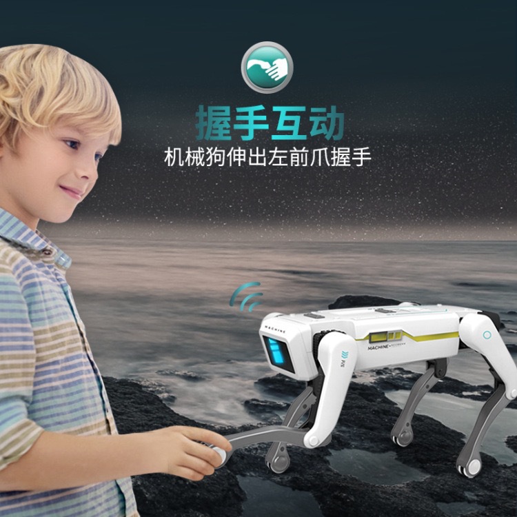 Cross-border four-legged remote control programming simulation ai robot dog voice dialogue electric children's intelligent mechanical dog toys