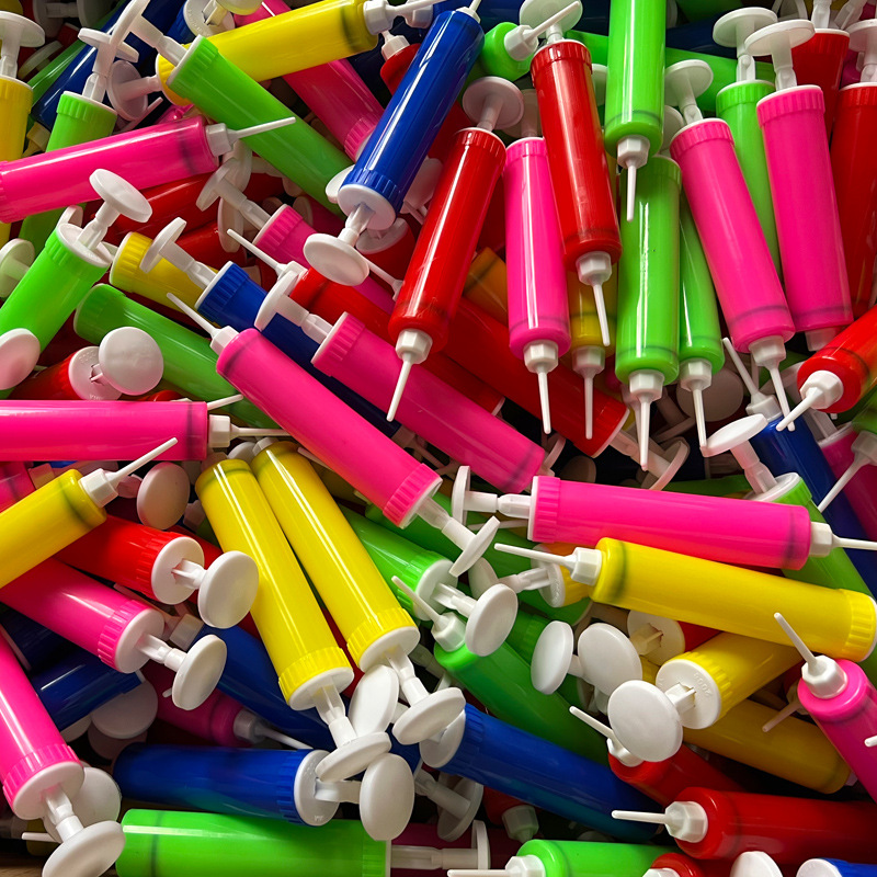 Mini Basketball Inflator with Air Needle Ball Mini Inflatable Small Inflatable Cylinder Wholesale Hand Push Portable Inflatable Cylinder