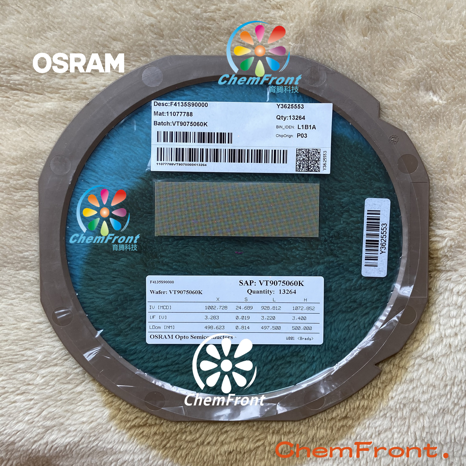 Osram Warning Light Chip Green Led Chip Deep Water Lighting Green Light Chip Green Display Chip