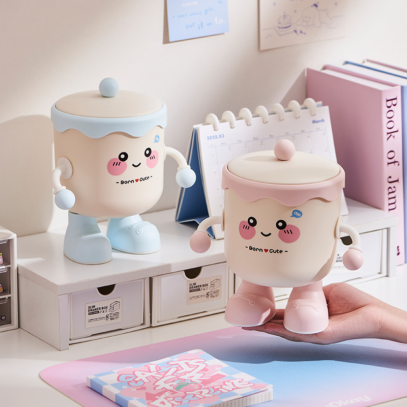 Мусорная корзина для дома с крышкой, ведро для хранения мусора, пластиковая мини-корзина для офиса