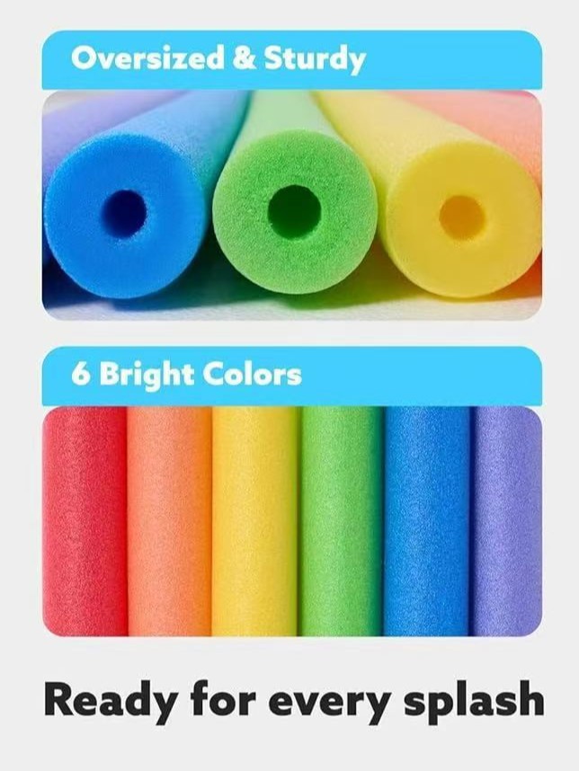 Hollow Pearl Cotton Sponge Floating Stick Buoyancy Stick Adult Children Learn Swimming Kindergarten Sponge Stick Game Stick