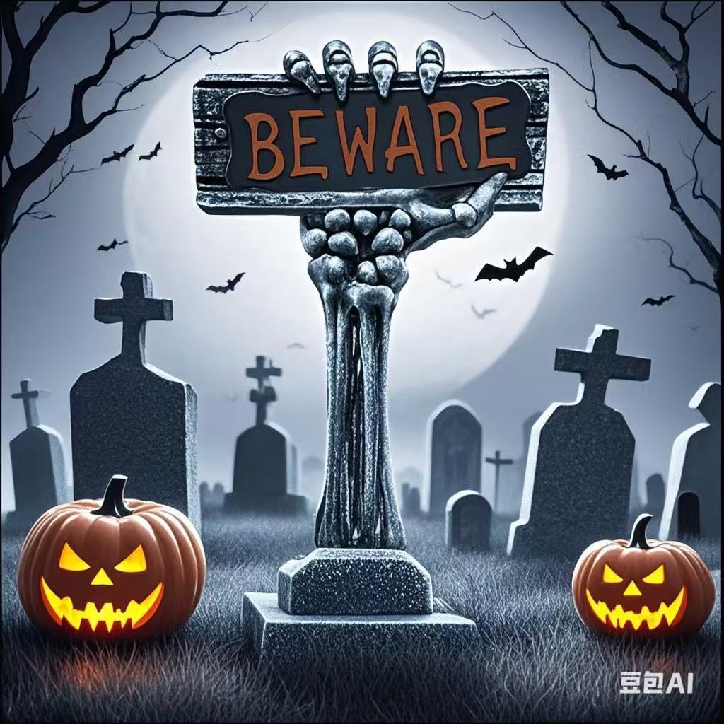Сцена Хэллоуина с надгробными знаками, реквизит для шуток, барная атмосфера, дом с привидениями, пластиковый ужас