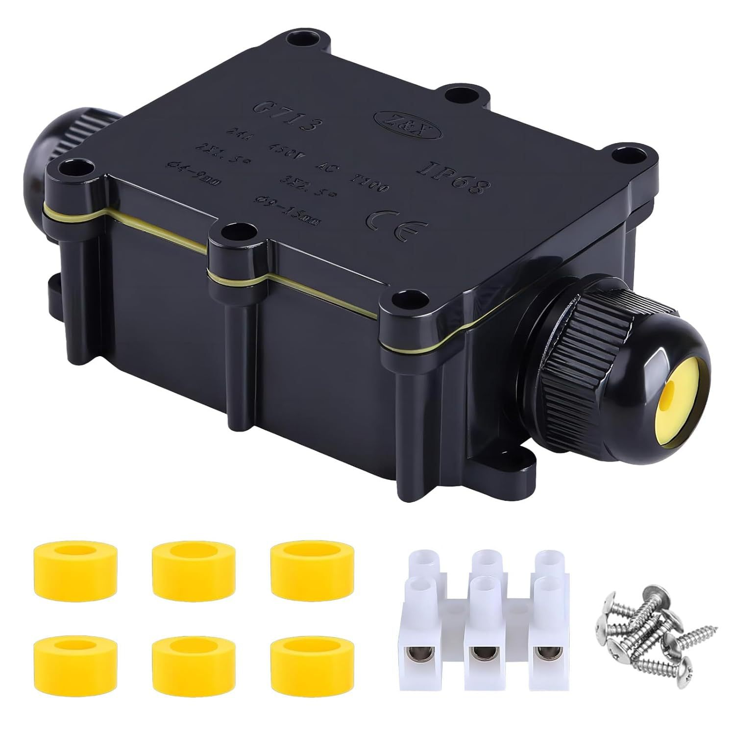 Klj распределительная коробка IP68 водонепроницаемая, соединительная коробка