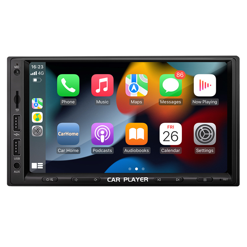 [Small Size] Factory Private Model 7inch Double Ingot Wireless Carplay Screen Car Bluetooth Mp5 Player
