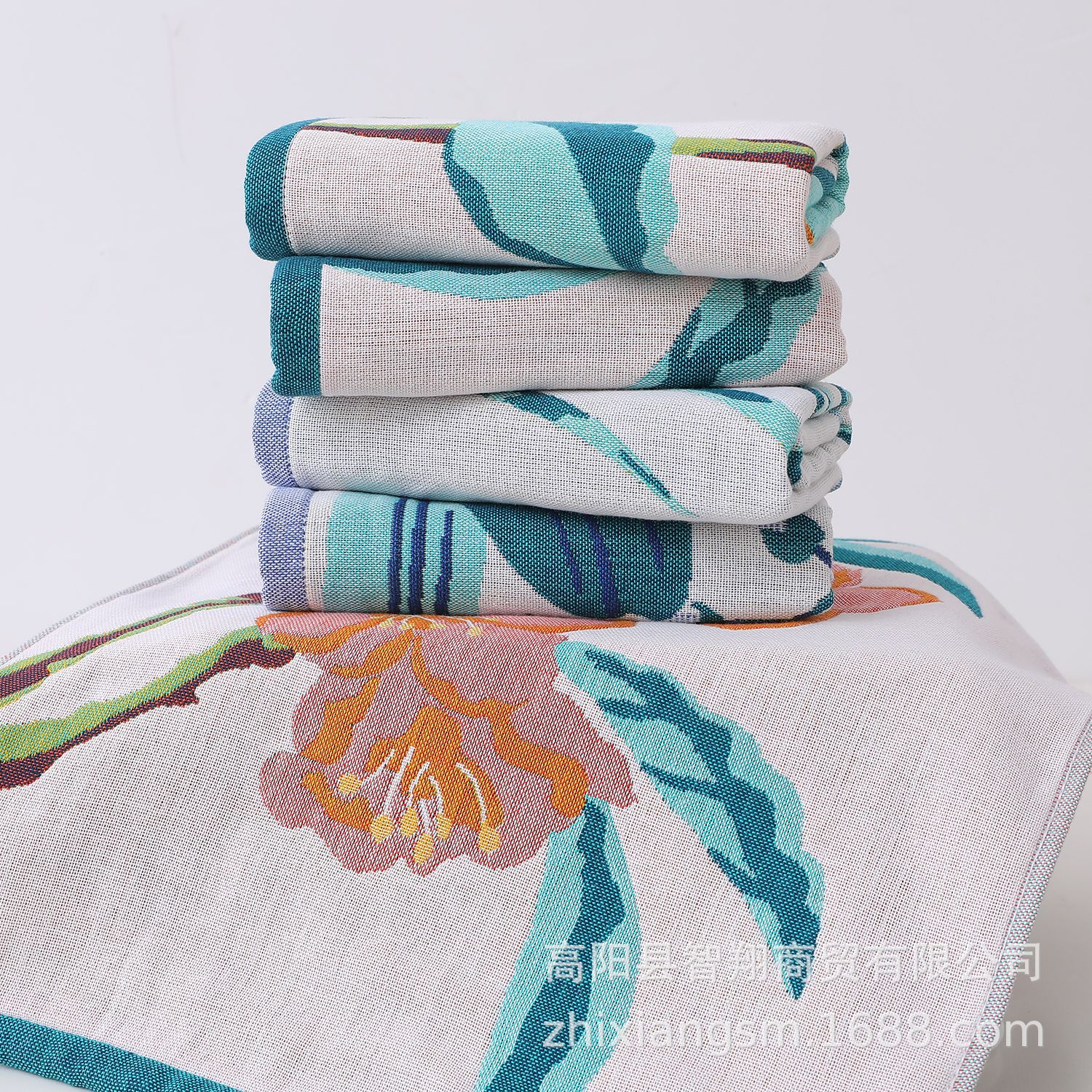 Zhiyang towel flower creative gauze children's towel baby small face towel full moon banquet hand gift children's towel wholesale