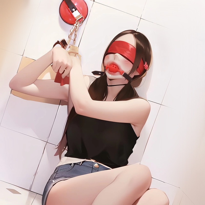 Fun sm bathroom suction cup handcuffs binding props couples flirting and flirting torture equipment foot cuffs punishment women's supplies