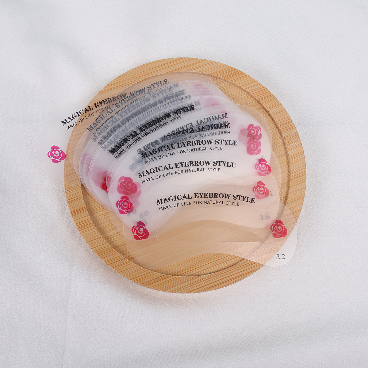 Cross-border hot selling novice eyebrow repair artifact 24 suit eyebrow card thrush auxiliary beauty makeup tools wholesale