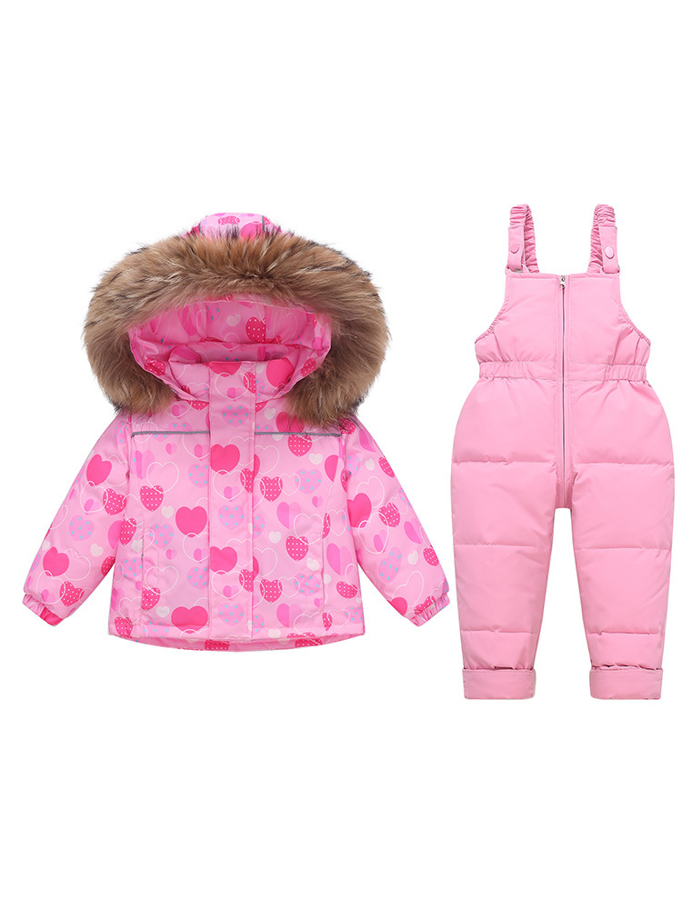 Factory Direct Sales 2025 Kidsren's down Ski Clothing Overalls Winter Outer Wear Baby down Jacket Export Kidsren's Clothing Batch