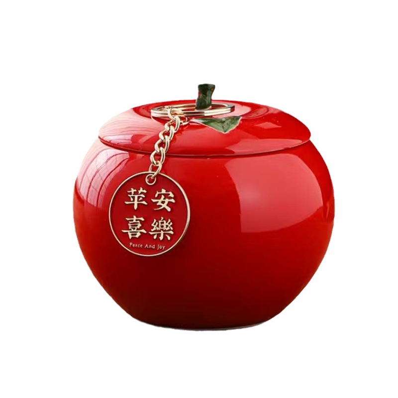 Christmas peace fruit Apple jar peace happy new home living room desktop entrance decoration Spring Festival gift