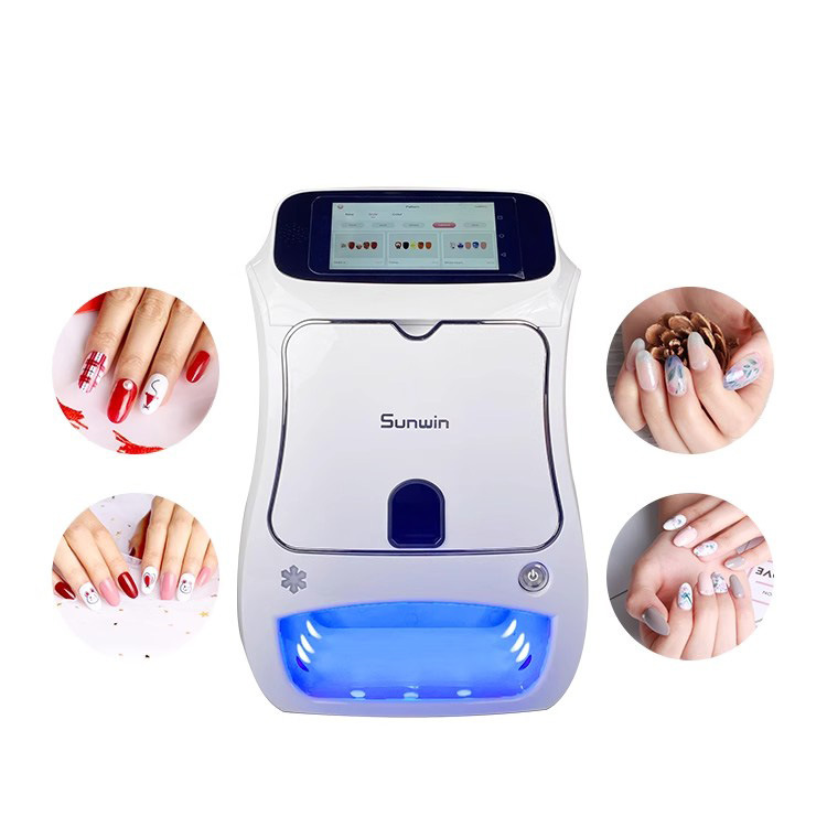 Portable Small 3D Intelligent Nail Machine Fast Printing Nail Painting Machine Three-In-One Nail Printer