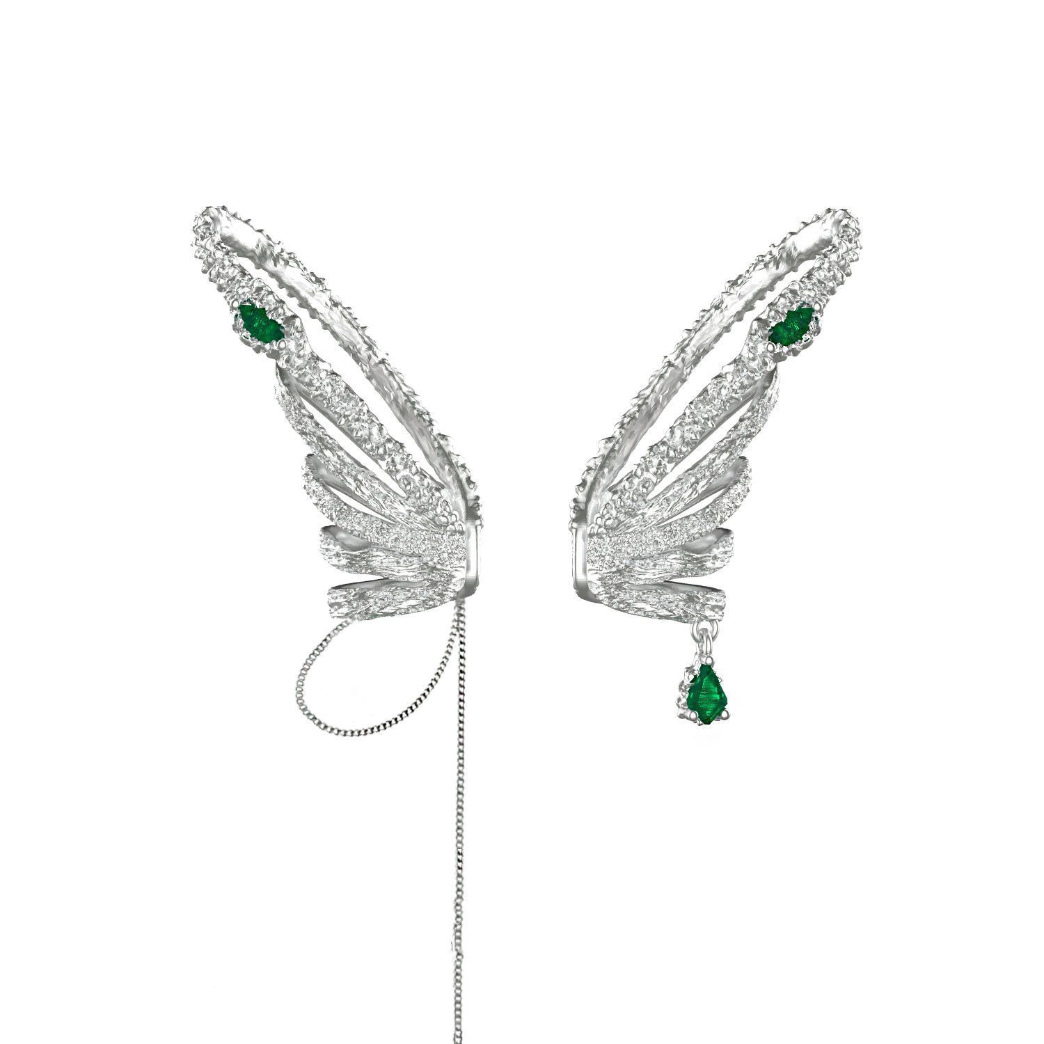 Клипса для уха в виде змеи Слизерин, не пропустите, крючки для проколотых ушей, оптовая продажа