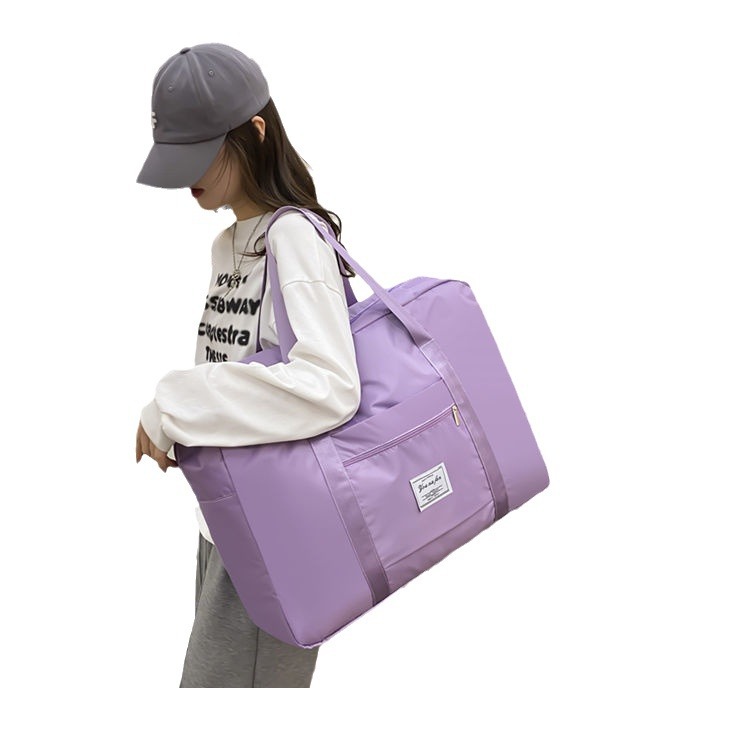 Trolley Travel Storage Bag Large Capacity Portable Luggage Bag Clothes Quilt Twill Oxford Cloth Travel Bag Wholesale