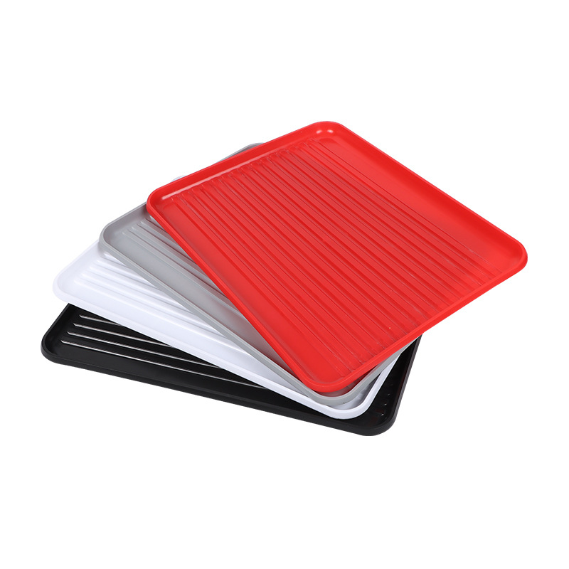 Plastic Water Tray Storage Rack Dish Rack Water Cup Rack Home Kitchen Tea Set Storage Tray Rectangular Drain Tray