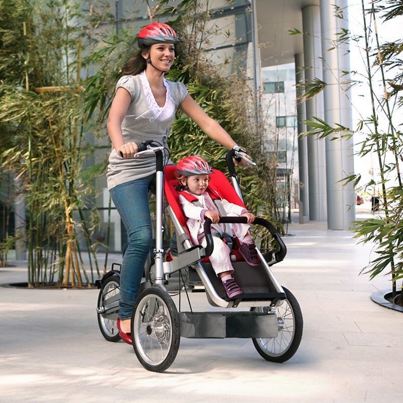 【5 Series Parent-Child Stroller】Lightweight High-Quality Bicycle Stroller with Variable Speed and High Load Capacity, Internet Celebrity High Aesthetic Value
