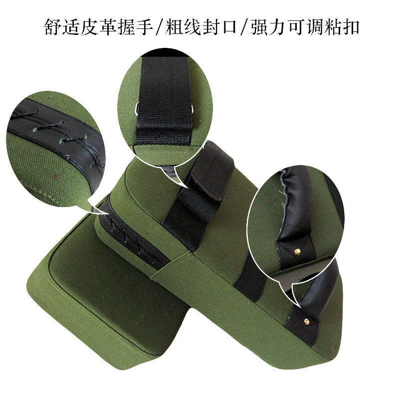 Army Green Canvas Thickened Sanda Foot Target Taekwondo Foot Target Boxing Hand Target Thigh Target Fitness Muay Thai Boxing