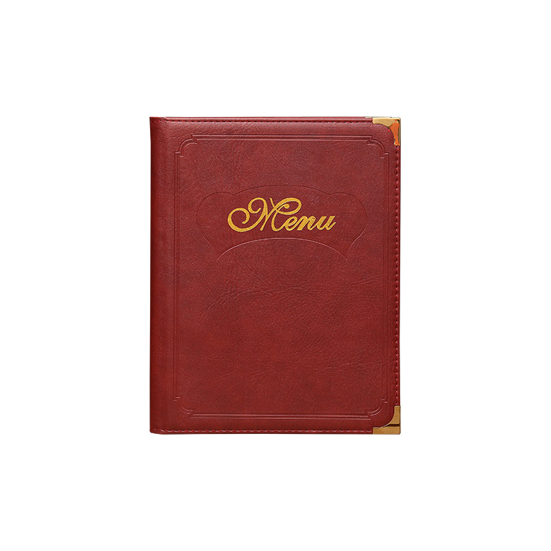 High-End Restaurant Menu Folder Cover, Drink Menu Insert, Hotel Banquet Pu Leather Menu Book Customization
