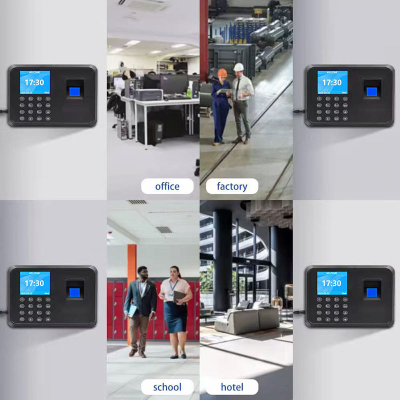 Cross-Border Exclusive Software-Free Attendance Machine Statistics USB Flash Drive Export Work and Commute Fingerprint Password Punch-In Machine Spanish