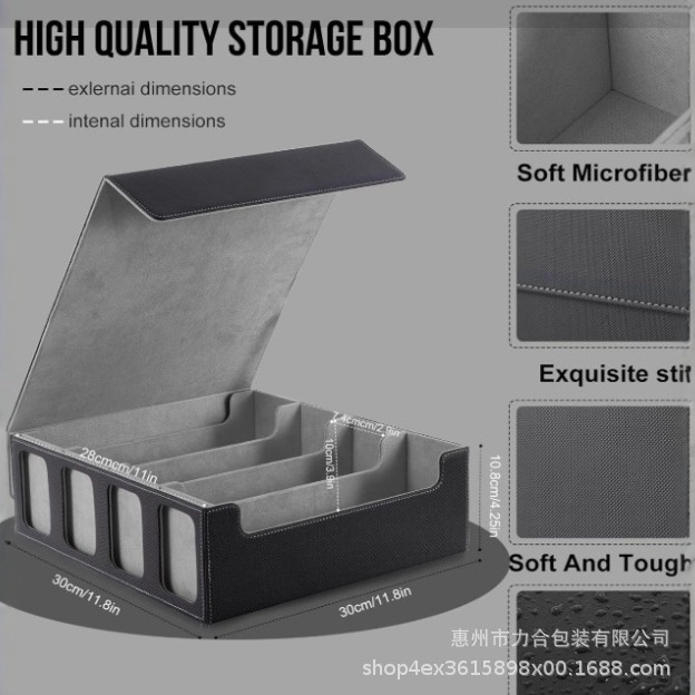 Коробка для хранения карточек с окном на 300+ магнитов, ящик для кубиков, вертикальная и горизонтальная коробка, 100+ комбинаций, ретро