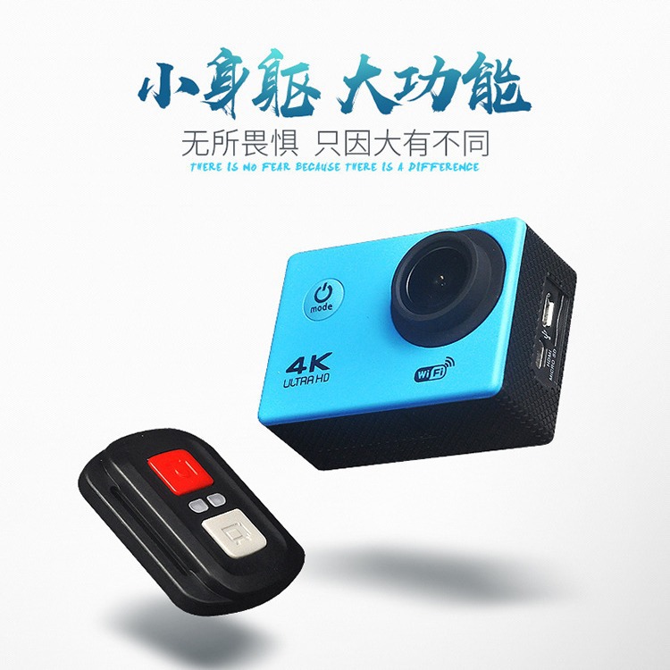 Underwater sports camera 4K HD sports DV with WIFI with remote control motorcycle outdoor diving waterproof camera