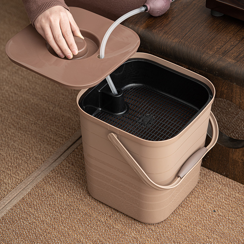 Tea bucket waste bucket tea residue bucket kung fu tea set accessories tea table separation filter tea funnel tea ceremony water receiving trash can