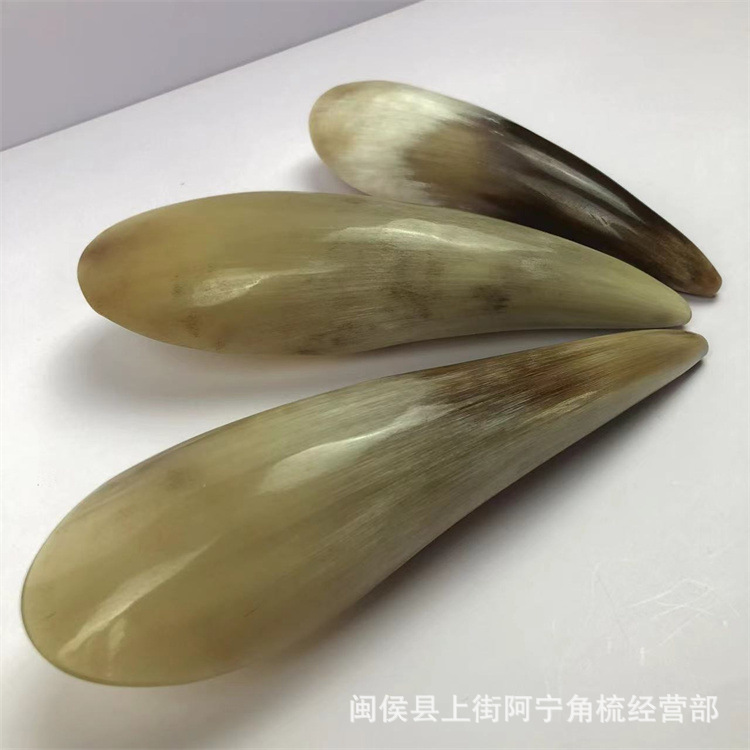 Factory wholesale horn comb horn horn horn scraping tube big tea spoon horn scraping tube tendon point pen