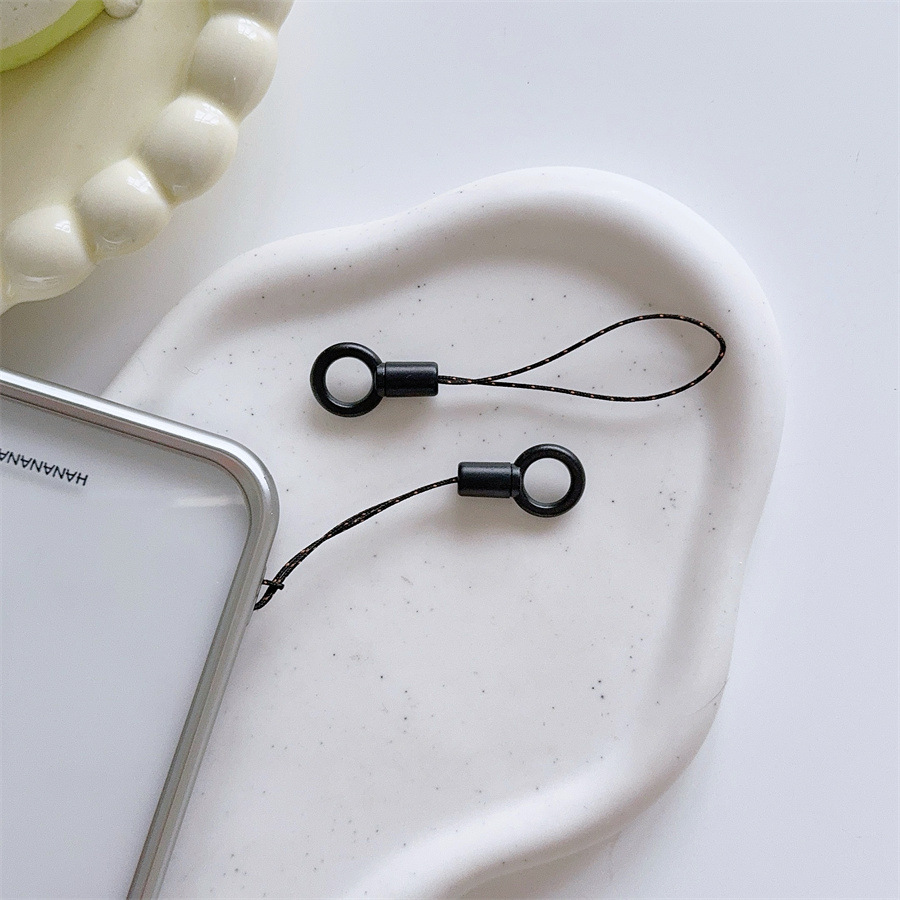 Factory direct simple mobile phone lanyard creative wrist rope short pendant drop-proof pendant fan cup ring buckle