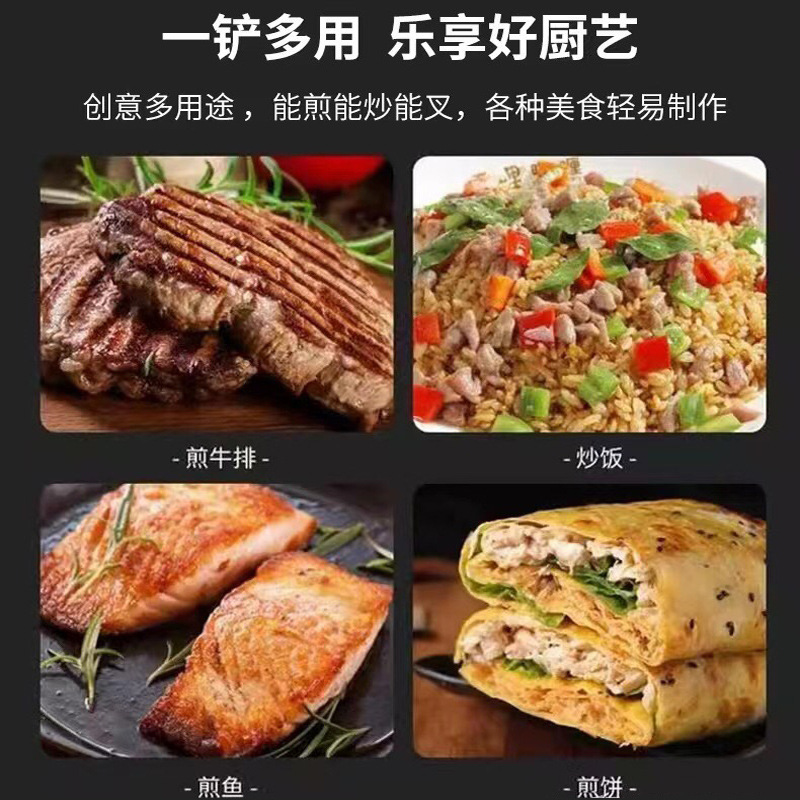 Factory in stock stainless steel cooking shovel steak shovel teppanyaki frying shovel thickened barbecue tools kitchen utensils cooking shovel