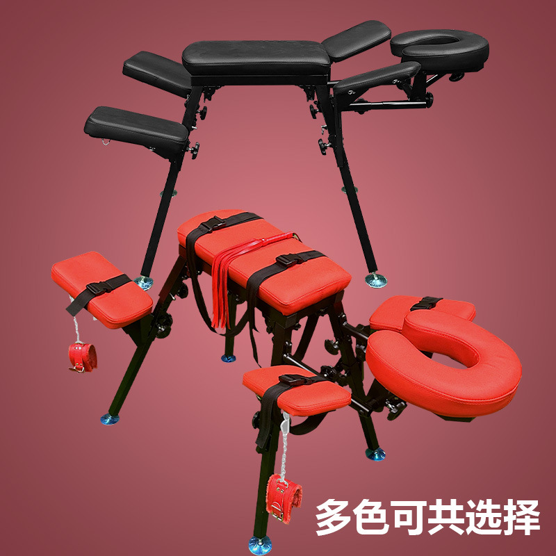 Sm  Bed Sex Props Multifunctional Acacia Eight-Claw Chair Intercourse Chair Sex Chair Couple Sm Bondage Kneeling Chair Foldable